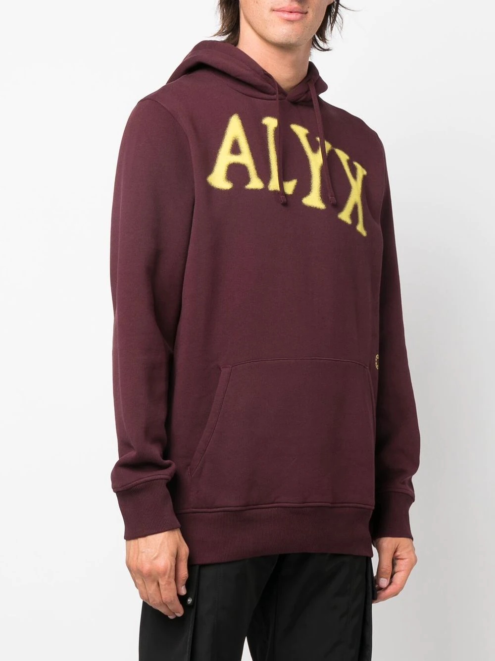 logo-print long-sleeved hoodie - 4