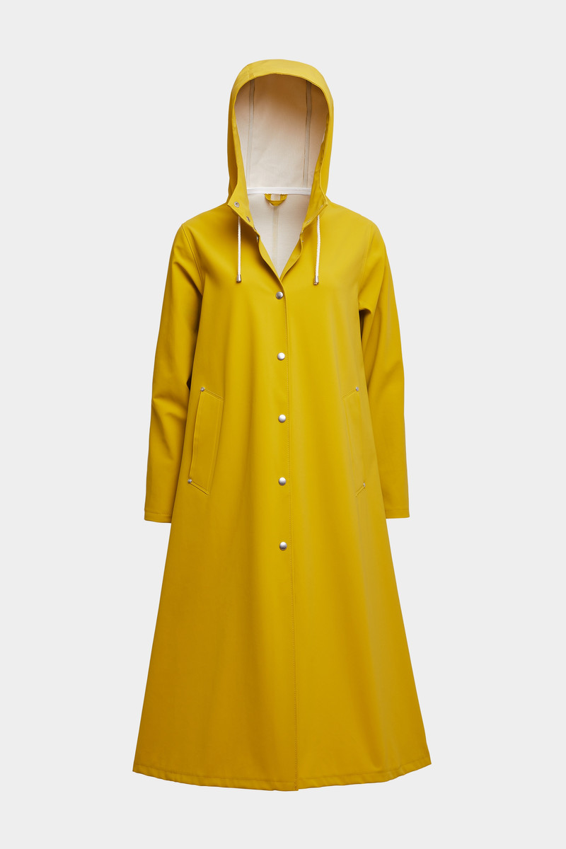 Mosebacke Long Suede Raincoat Gold 1