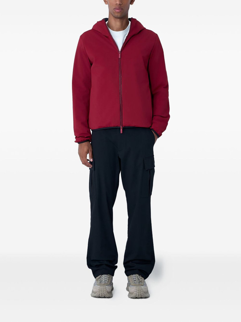 Moncler logo-patch jacket outlook