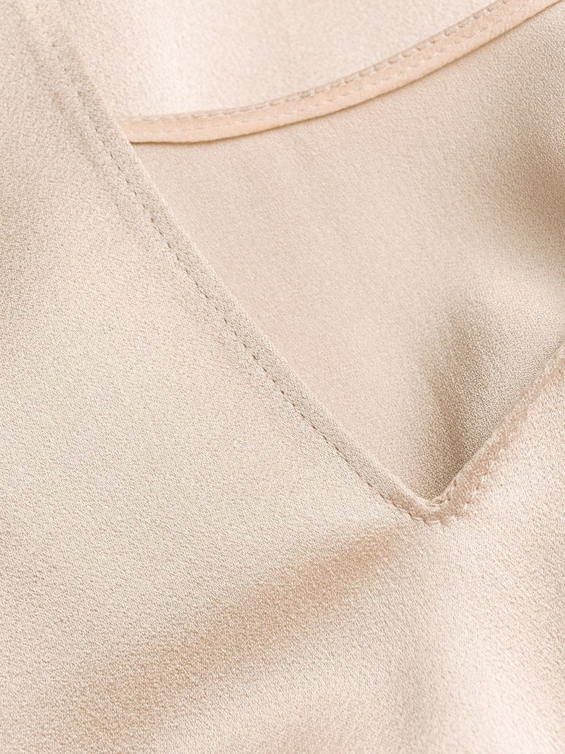 draped-back sleeveless dress 6