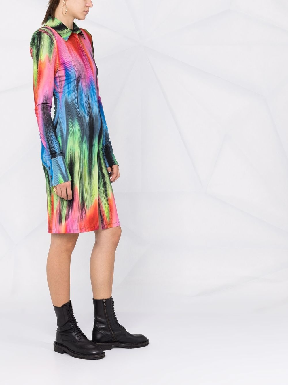graphic-print shirtdress - 4