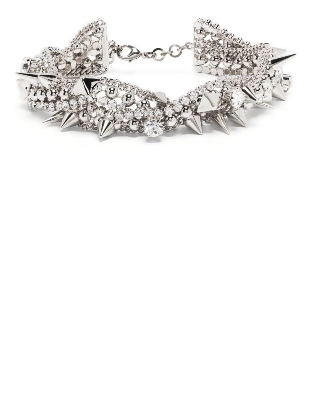 Crystal-embellished choker necklace - 1