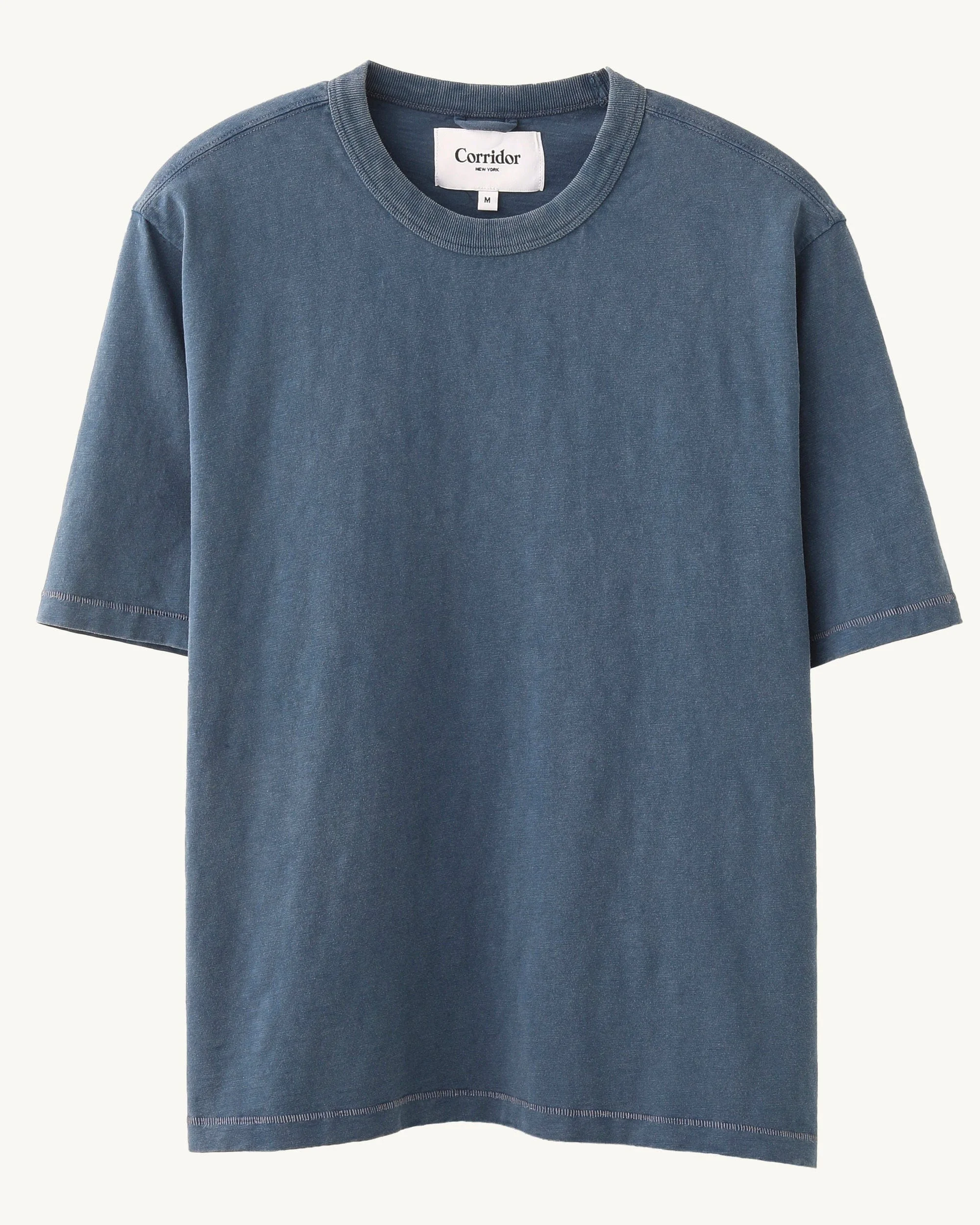 SLUB TEE - NAVY - 1