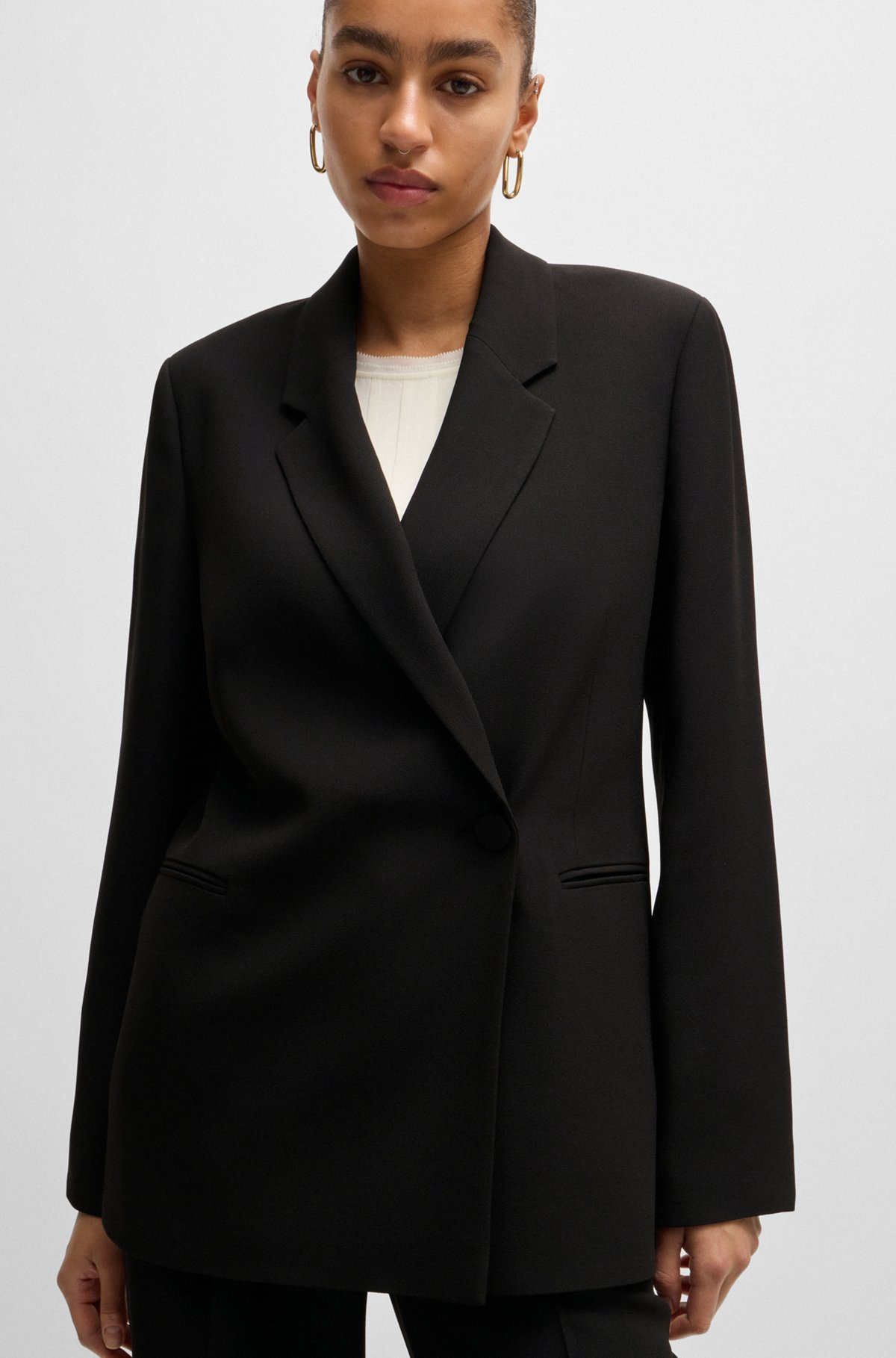 RELAXED-FIT JACKET WITH FEATURE BUTTON - 5