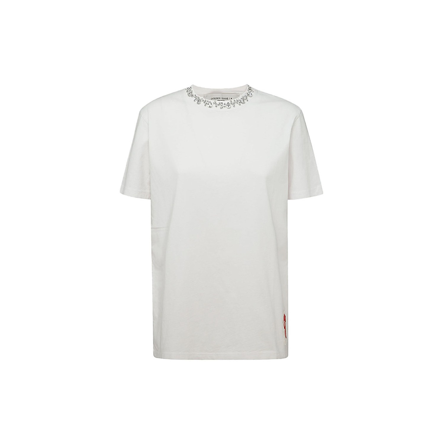 WHITE COTTON T-SHIRT - 1