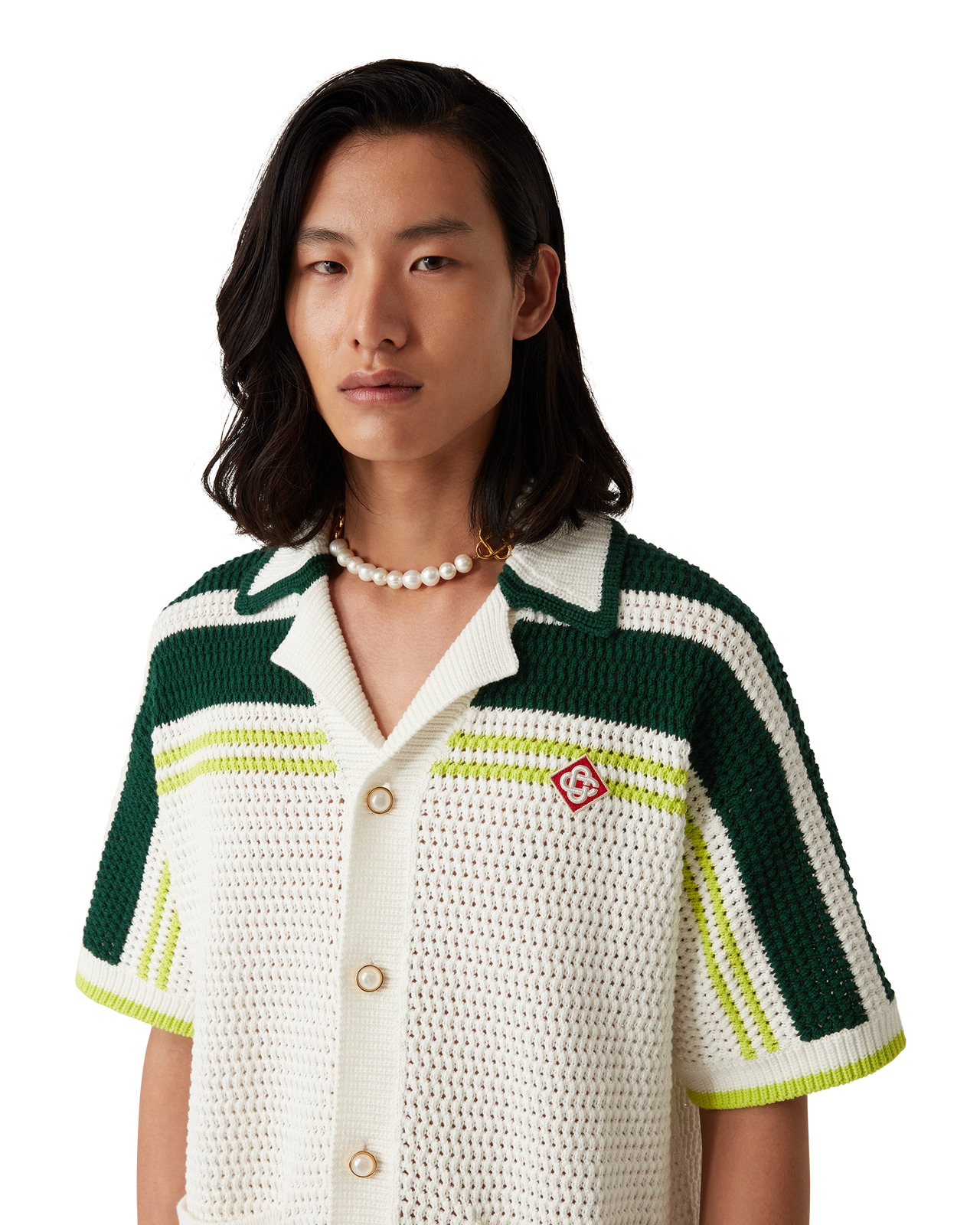 Crochet Tennis Shirt | Casablanca Paris - 5