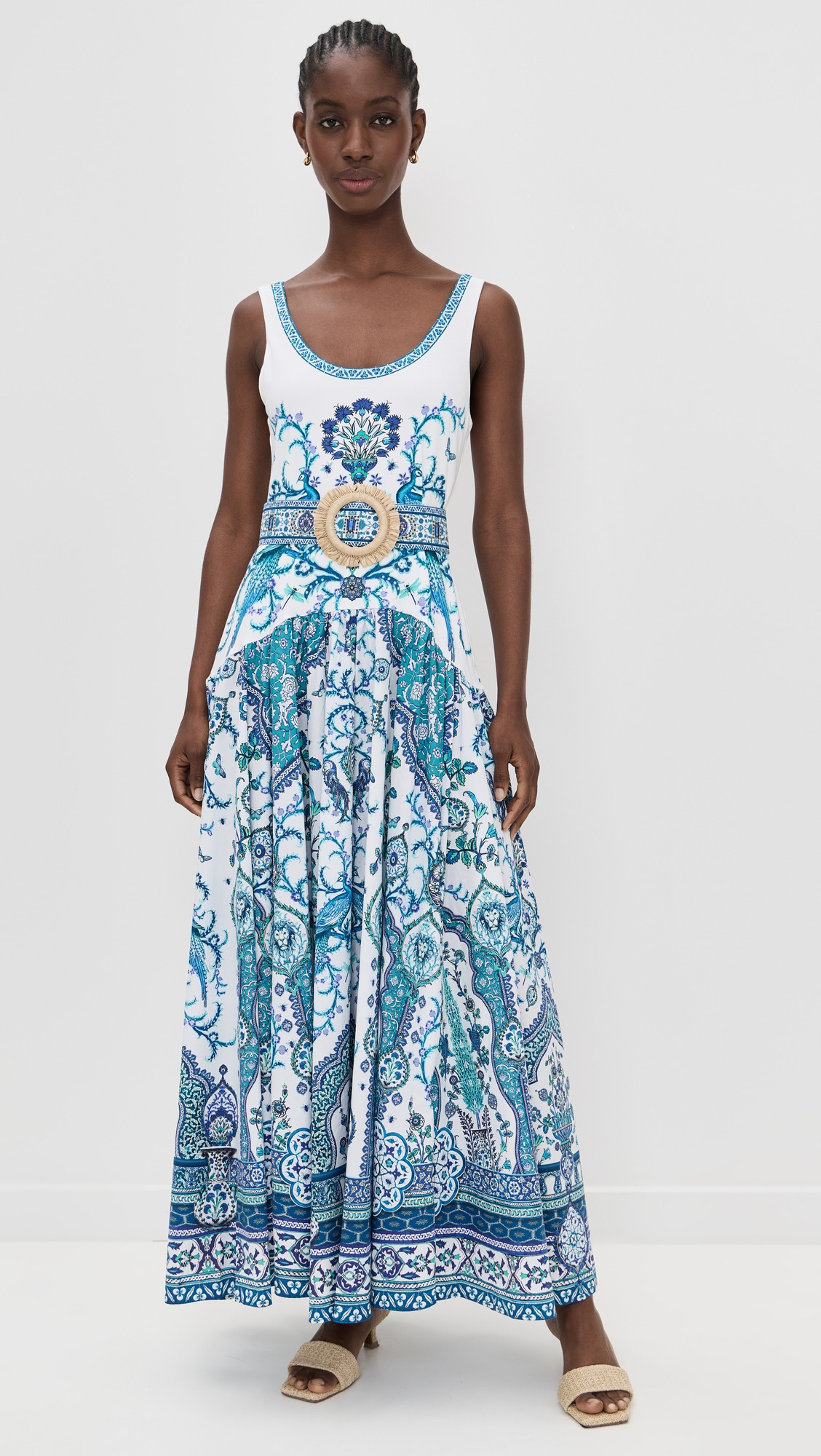 Jersey Tank Dress with Contrast Skirt - 7