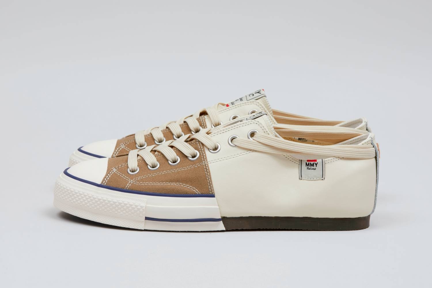 NC X Mihara Yasuhiro New Bowling Shoe in Khaki/White - 4