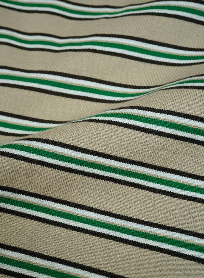 9.5oz Border Half Sleeve T-Shirt in Beige 8