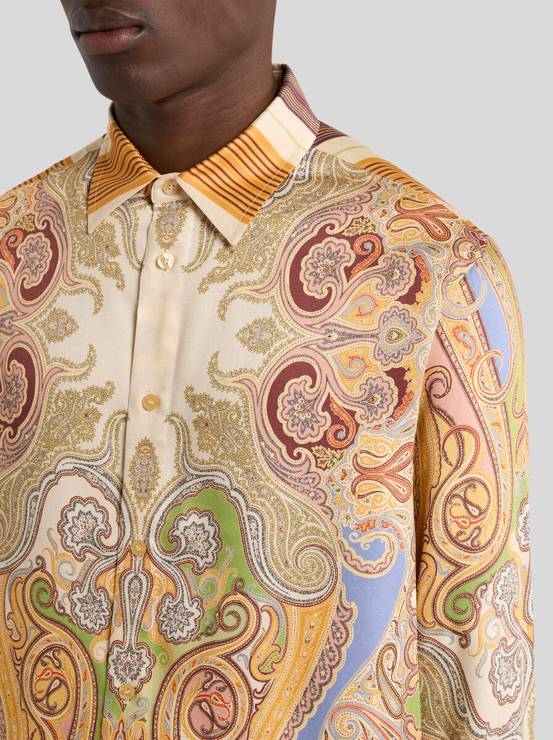 Etro LONG PAISLEY SHIRT WITH STRIPES outlook
