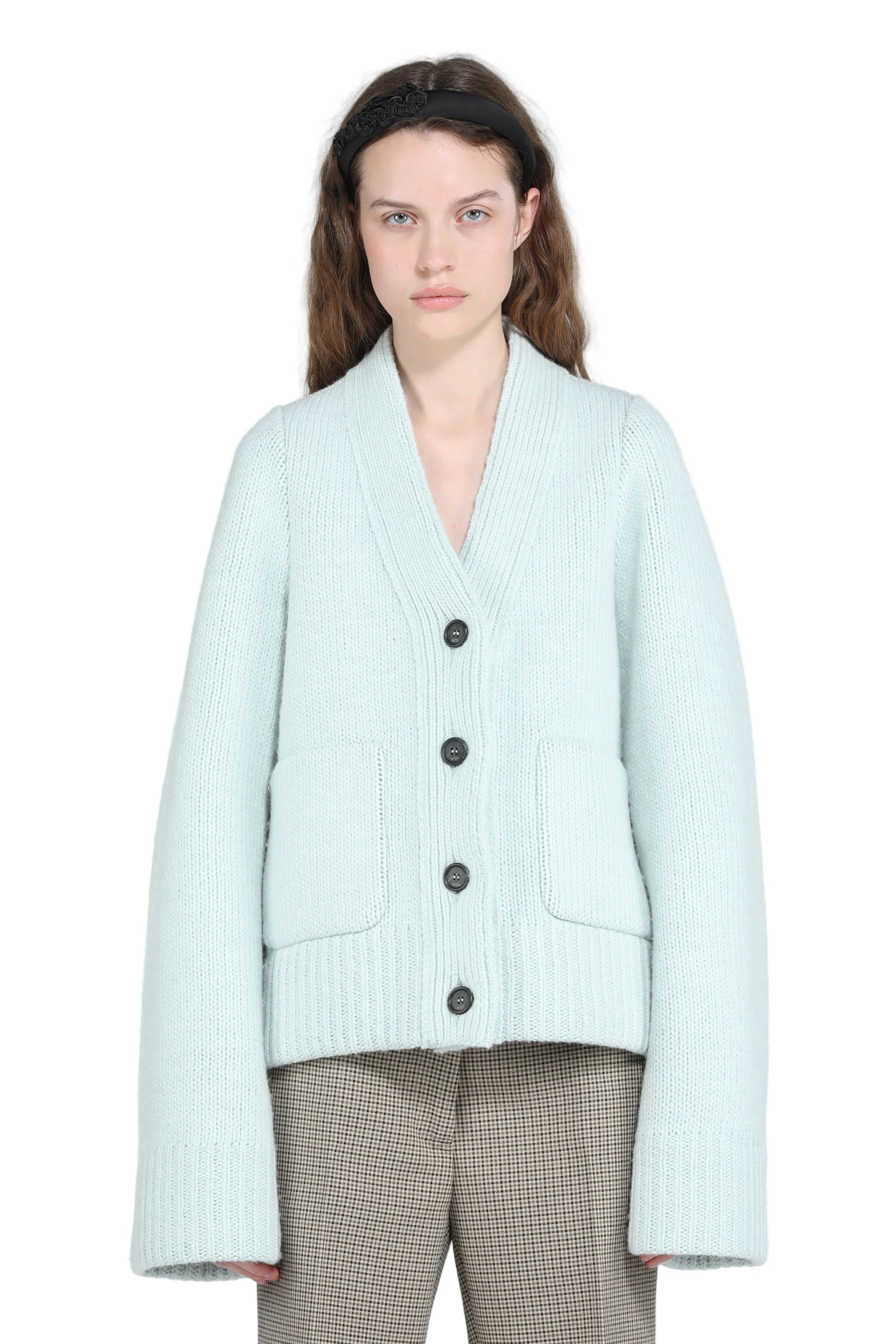 OVERSIZED CARDIGAN WITH POCKETS - 1