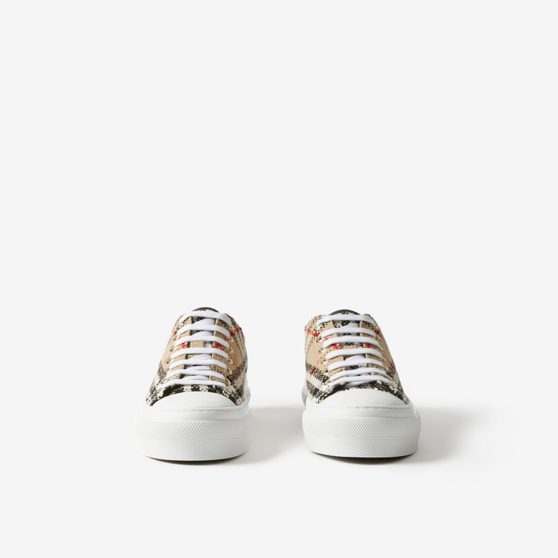 Burberry Vintage Check Bouclé Sneakers outlook