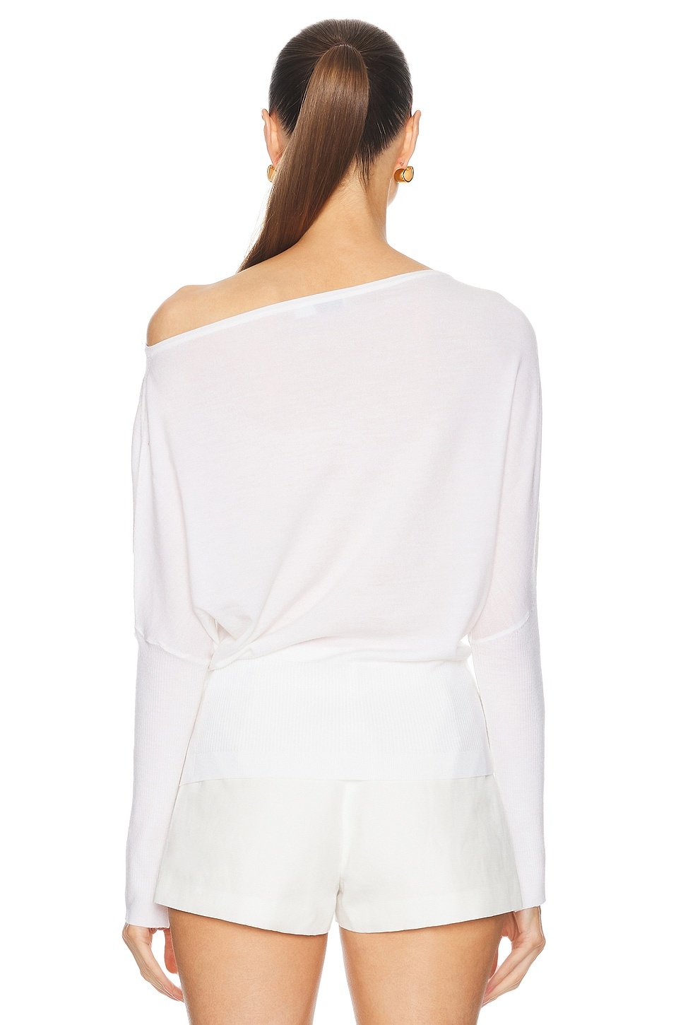 Lavina Draped Off Shoulder Sweater - 4