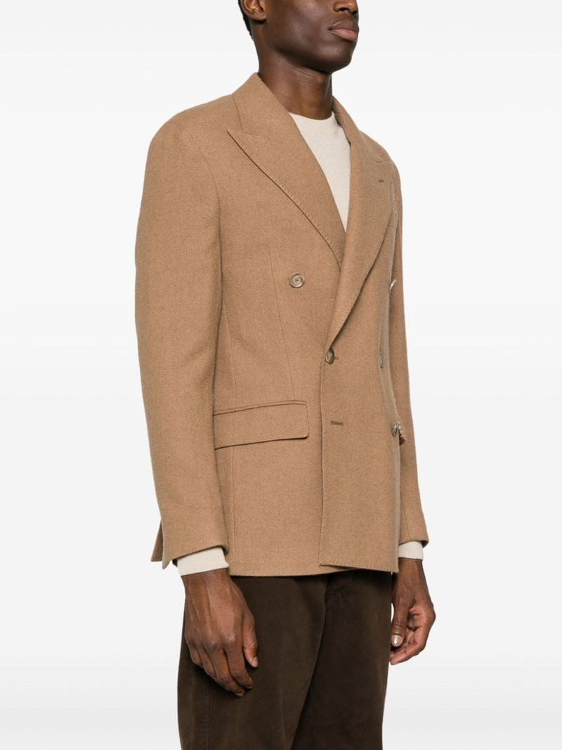 logo-patch double-breasted sport jacket 3