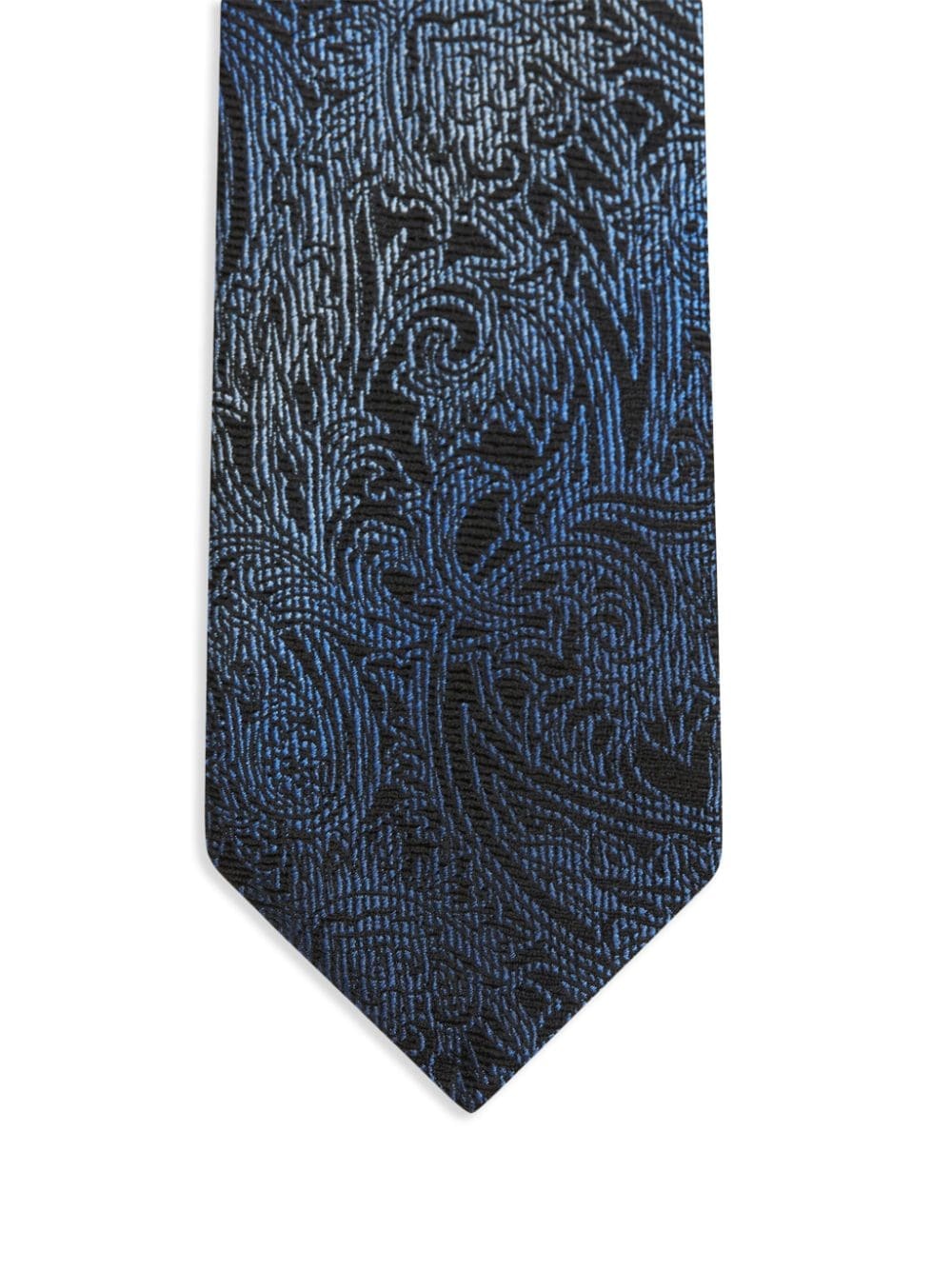 jacquard print silk tie - 2