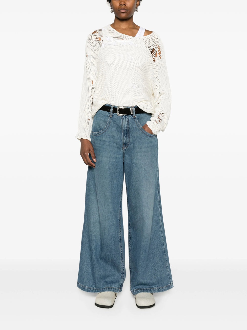 Wide leg skater jeans - 2