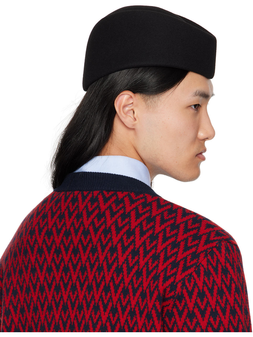 Black Wool Cap - 3