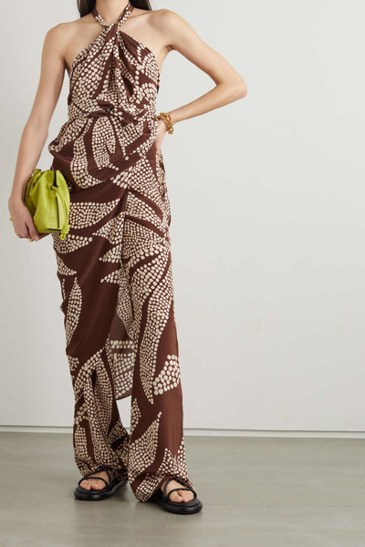 Johanna Ortiz + NET SUSTAIN Ease of Elegance printed silk pants outlook