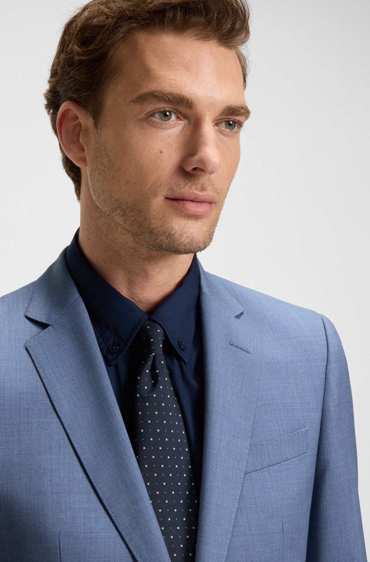 SLIM-FIT SUIT JACKET IN VIRGIN-WOOL SERGE - 5