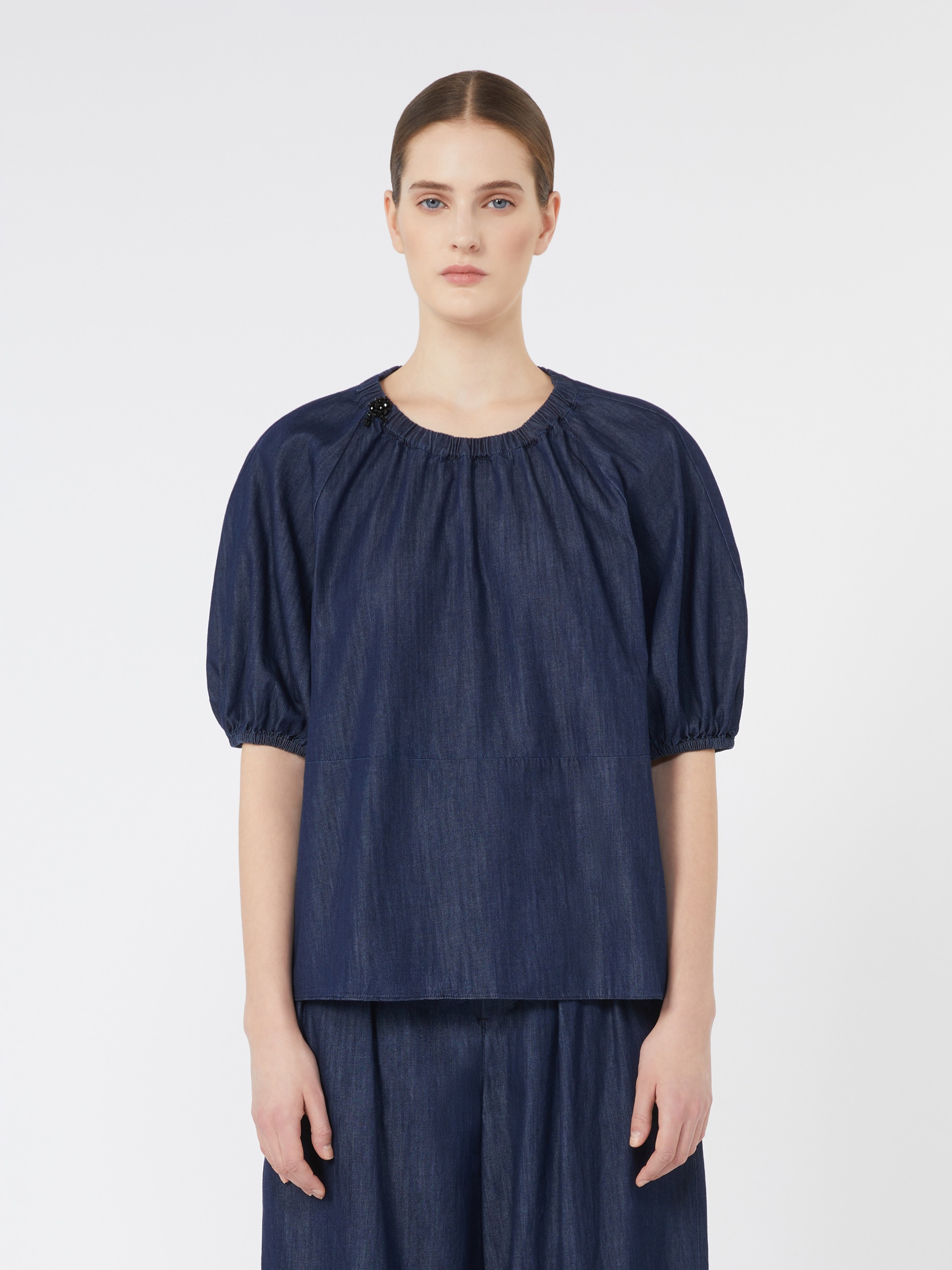 TALIA Lightweight denim blouse - 3
