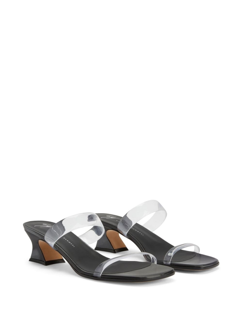 Aude Plexi 45mm open-toe mules - 2