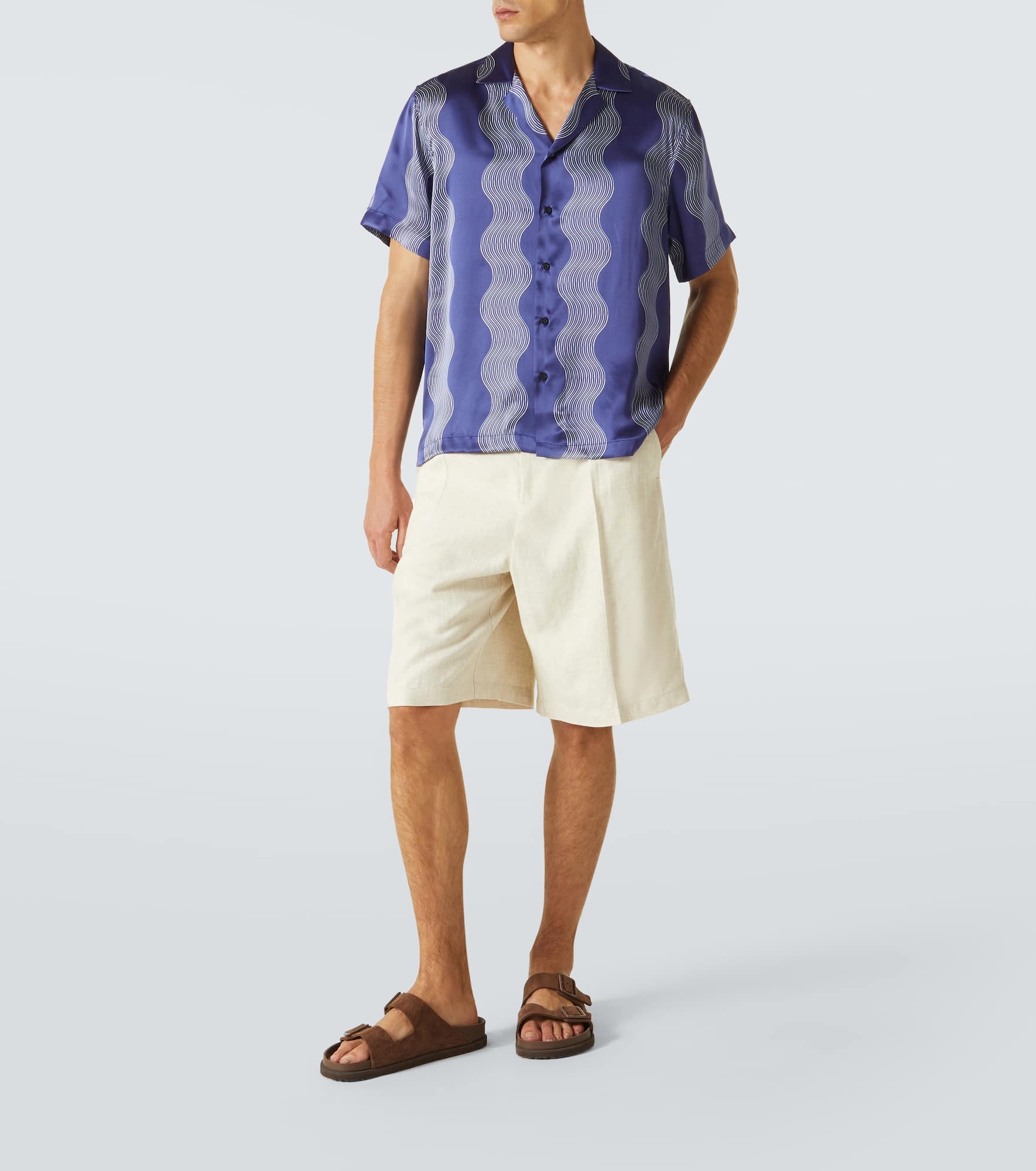 Roberto printed silk bowling shirt - 2