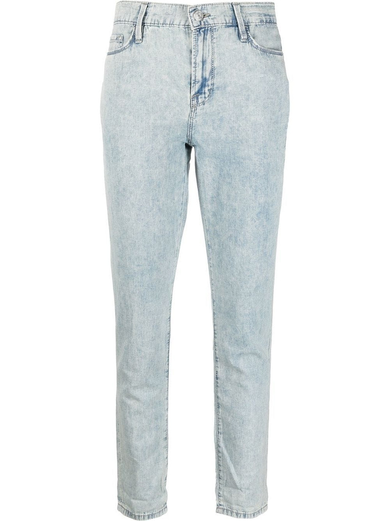 distressed-effect denim jeans 1