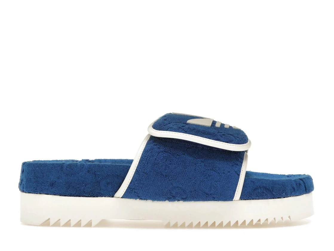 adidas x Gucci GG Platform Sandal Blue - 1