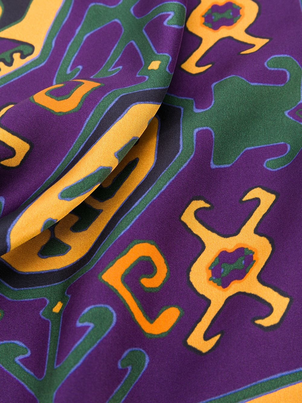 Carpet-print silk pocket square - 3