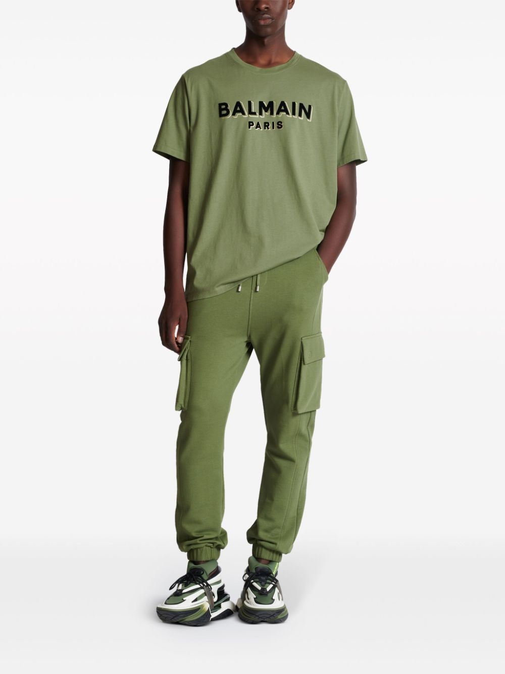 logo-print cargo track pants - 2