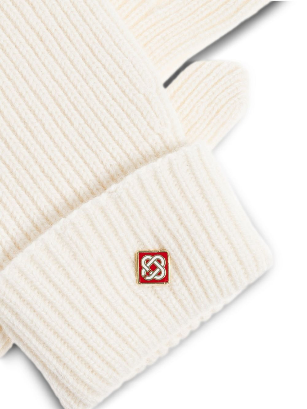 ribbed logo-detail gloves - 3