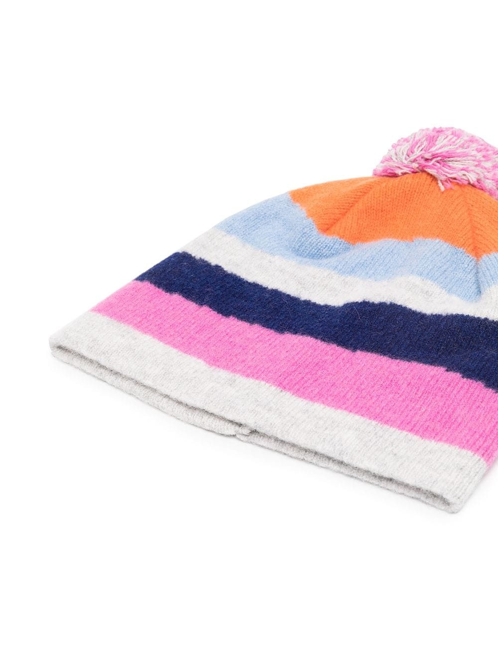 striped pompom hat - 2