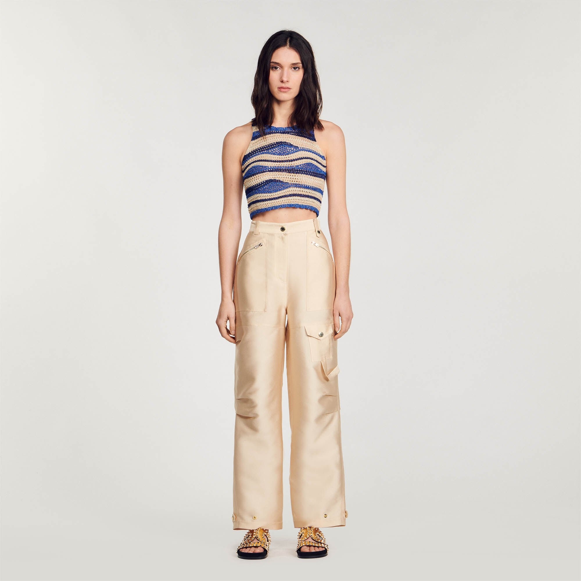CROPPED KNIT TOP - 3