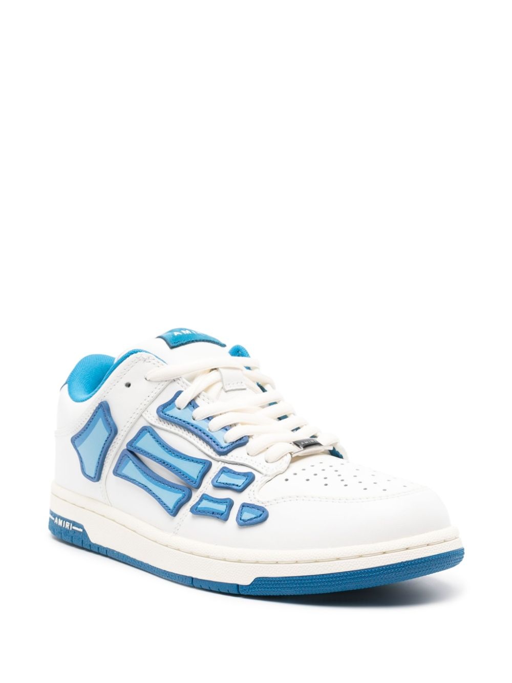 Skeltop lace-up leather sneakers - 2
