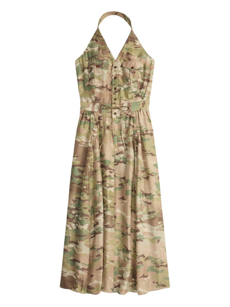 buttoned tie-waist dress 1