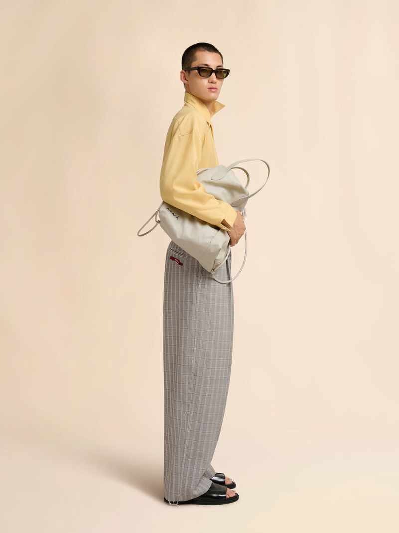 YELLOW TROPICAL WOOL LONG-SLEEVED SHIRT 5