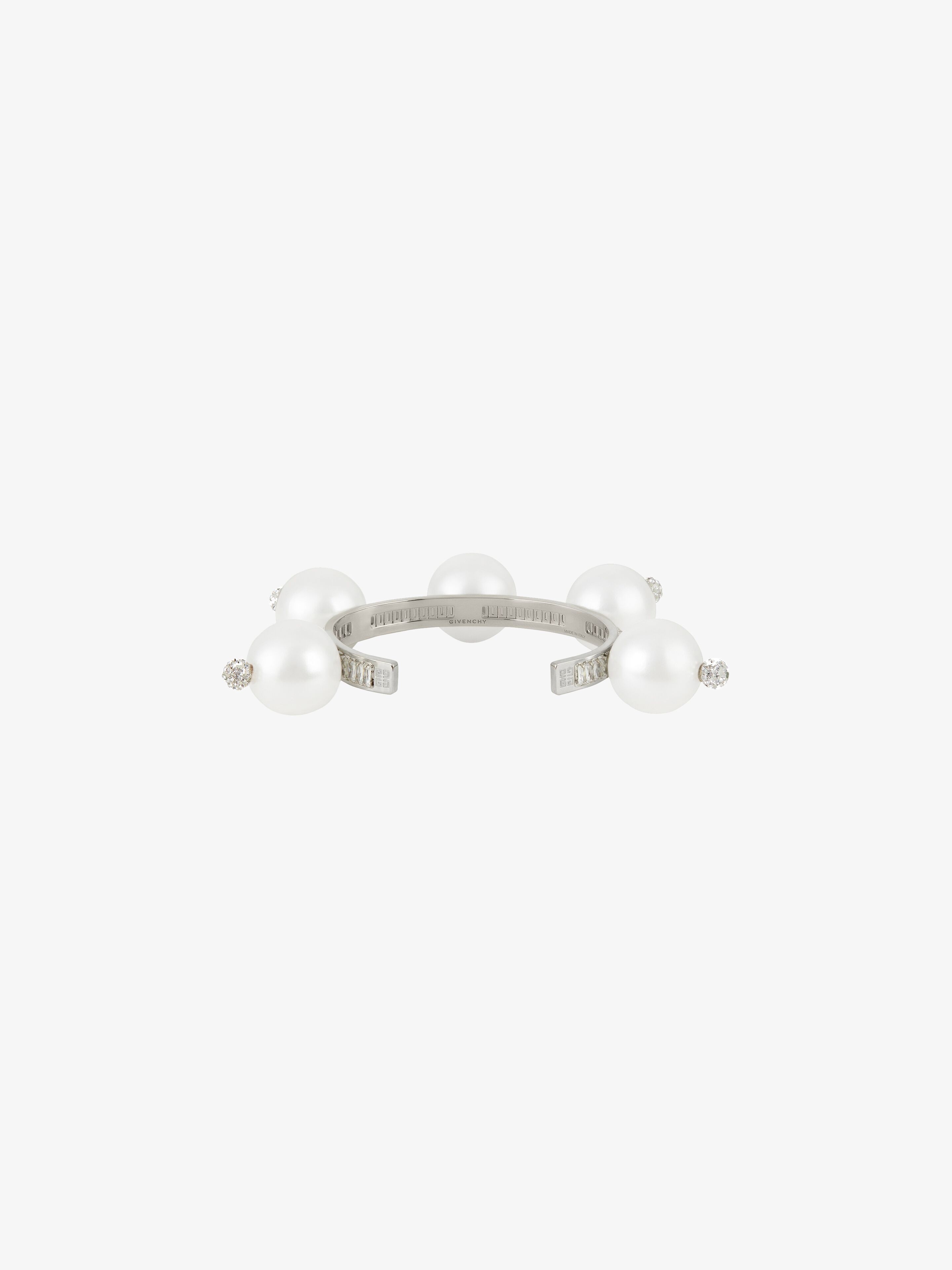4G PEARL BRACELET WITH CRYSTALS - 4