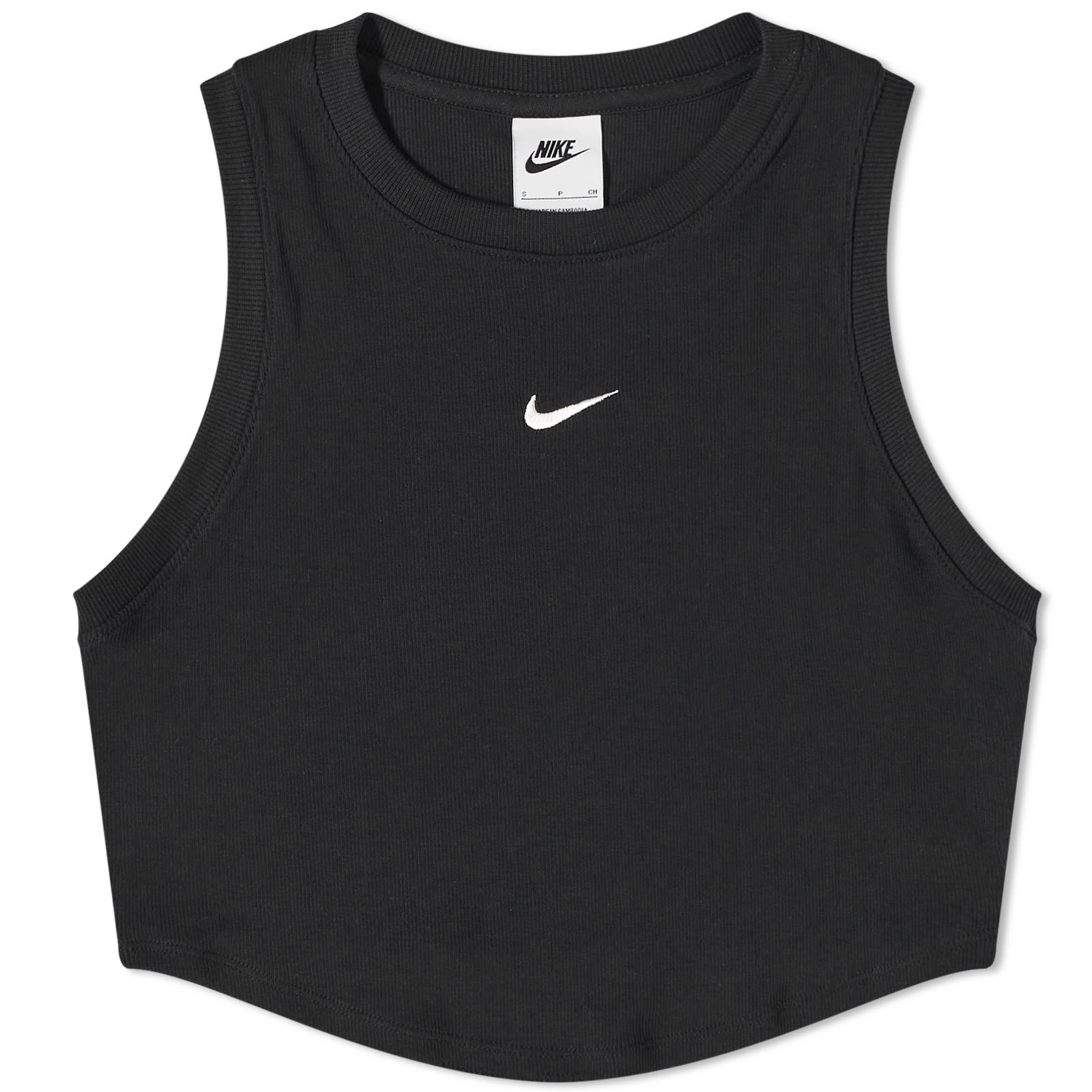 Nike Essential Rib Crop Tank Top - 1