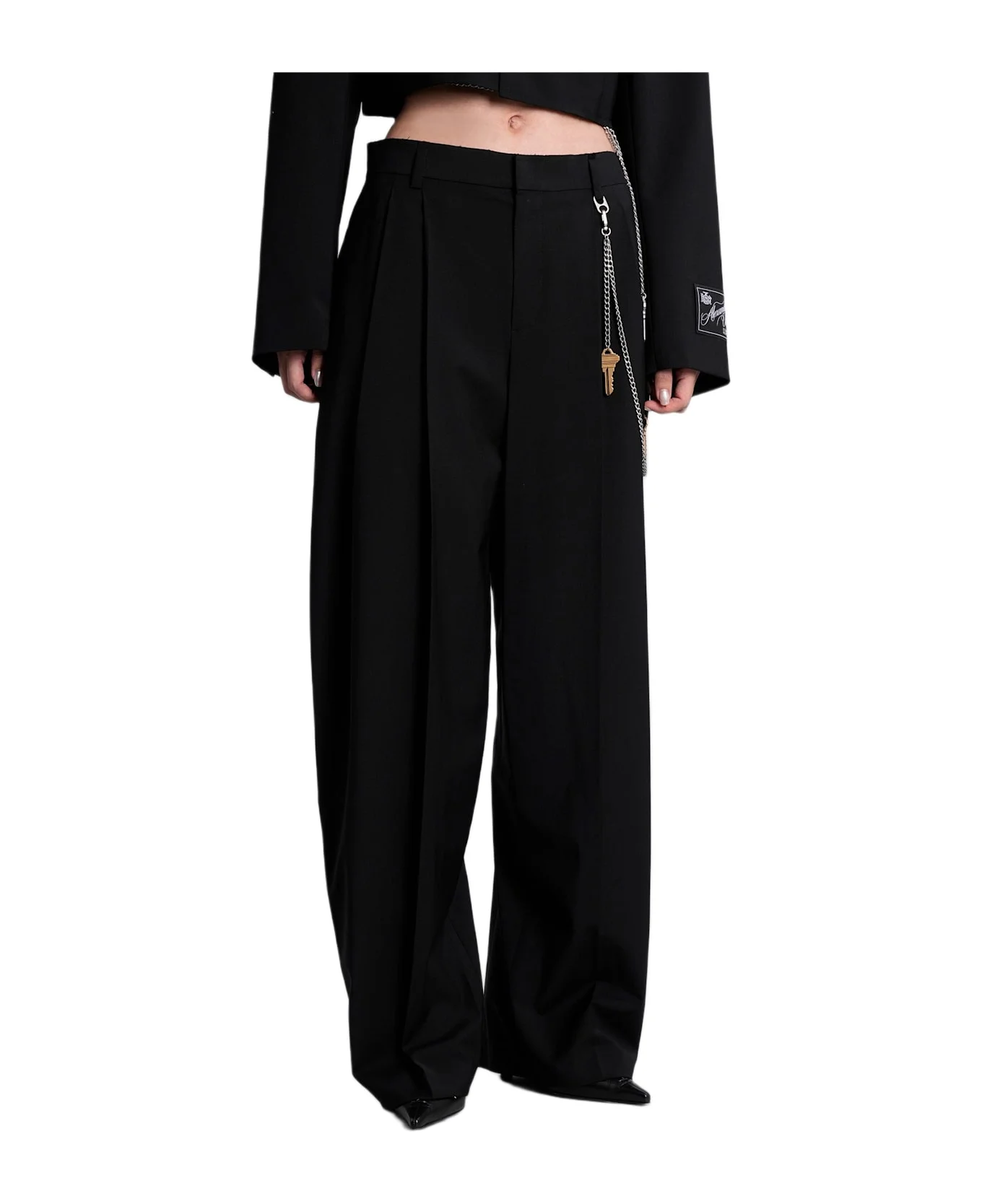 Pants In Black Wool - 1