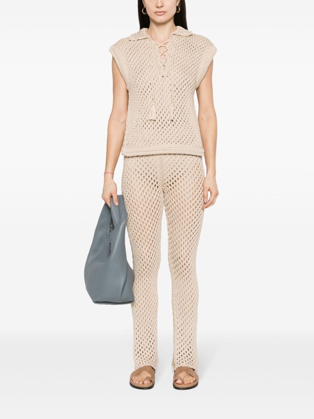 A Love Letter To India macramÃ© trousers - 2