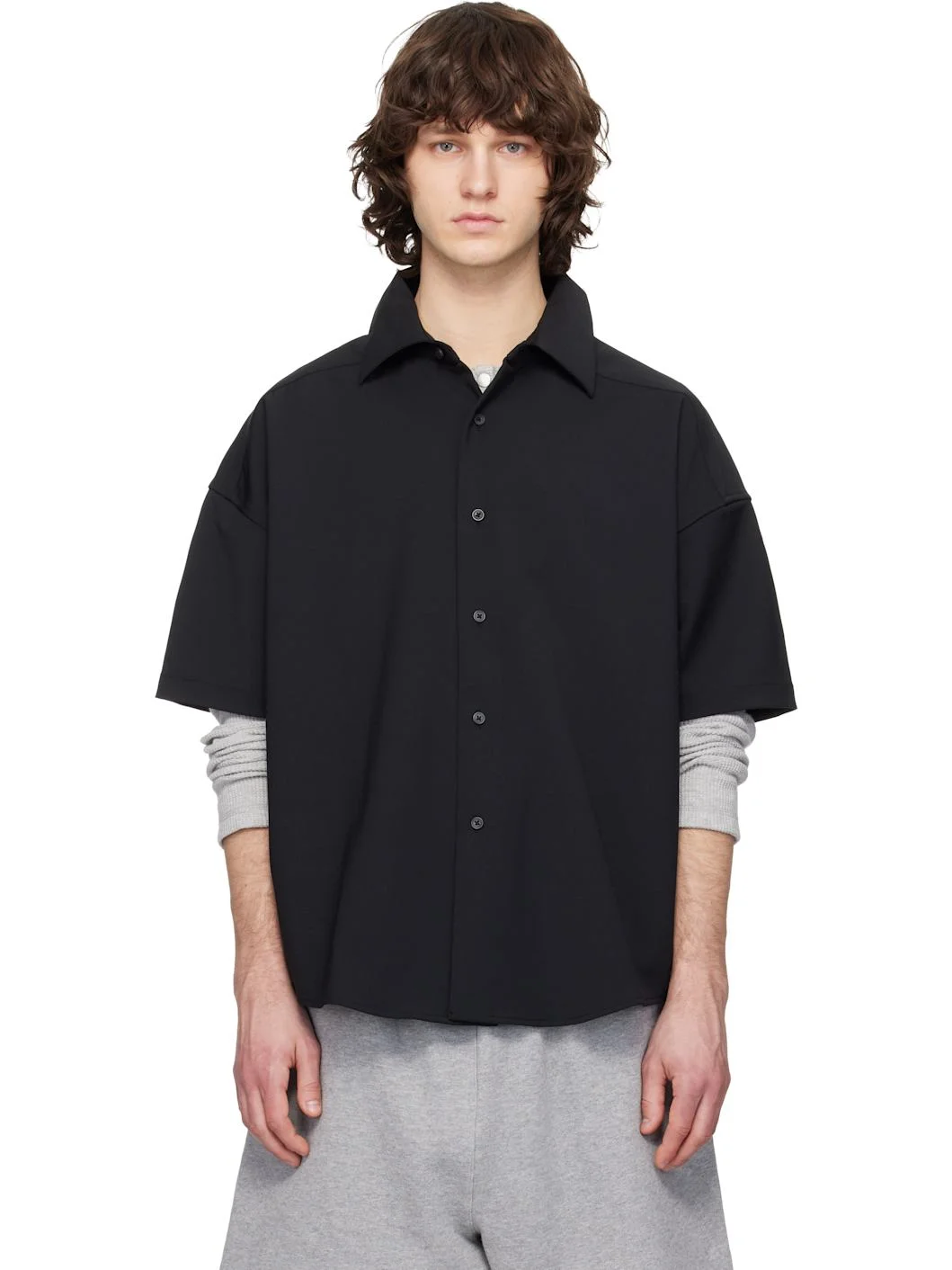 Black Short Sleeve Shirt - 1