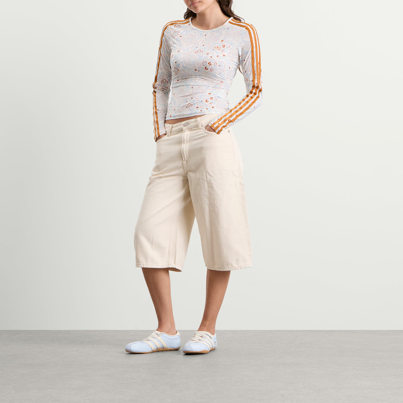 adidas adidas Mesh Long Sleeve Floral Top outlook