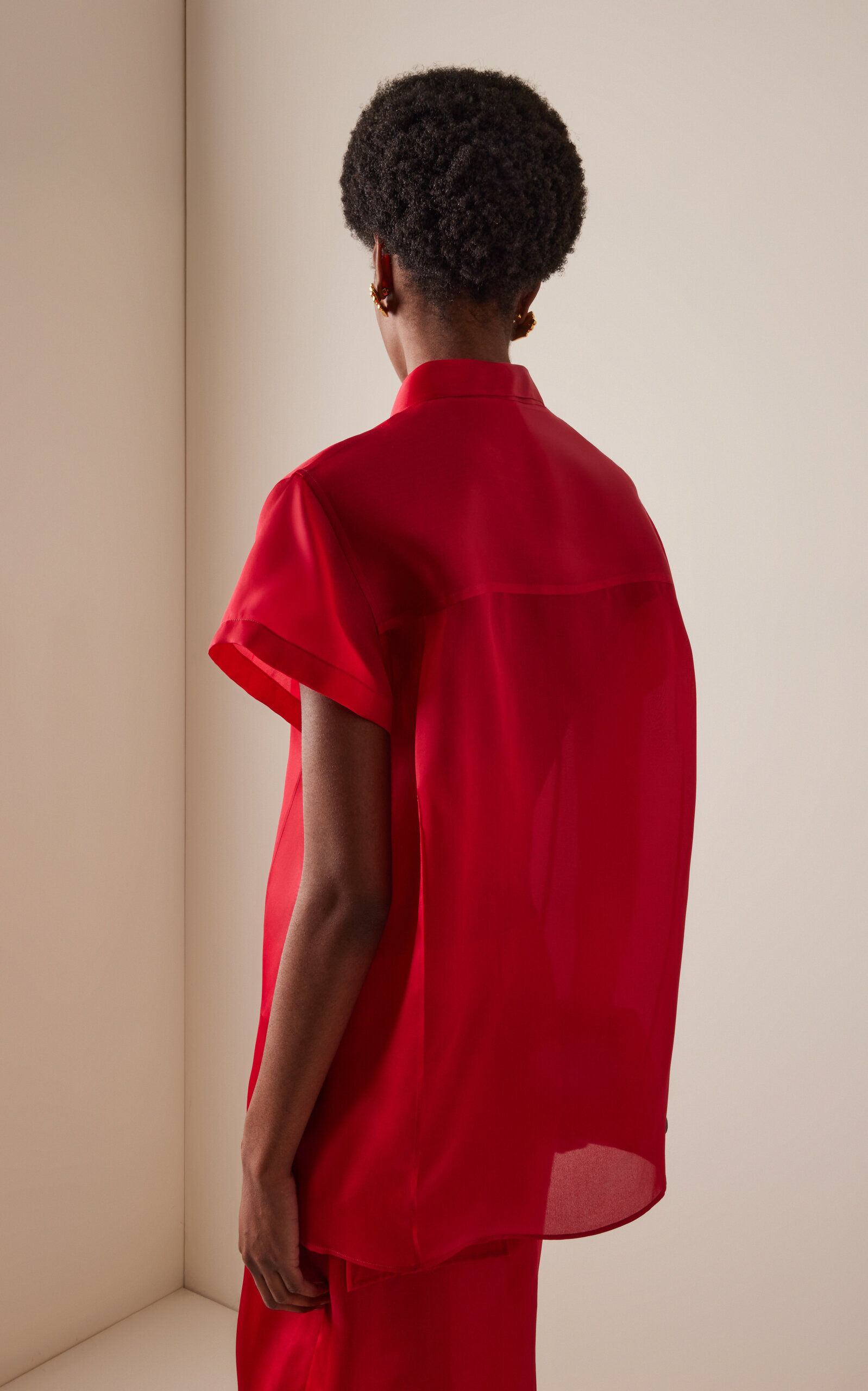 Keefe Silk Shirt red - 4