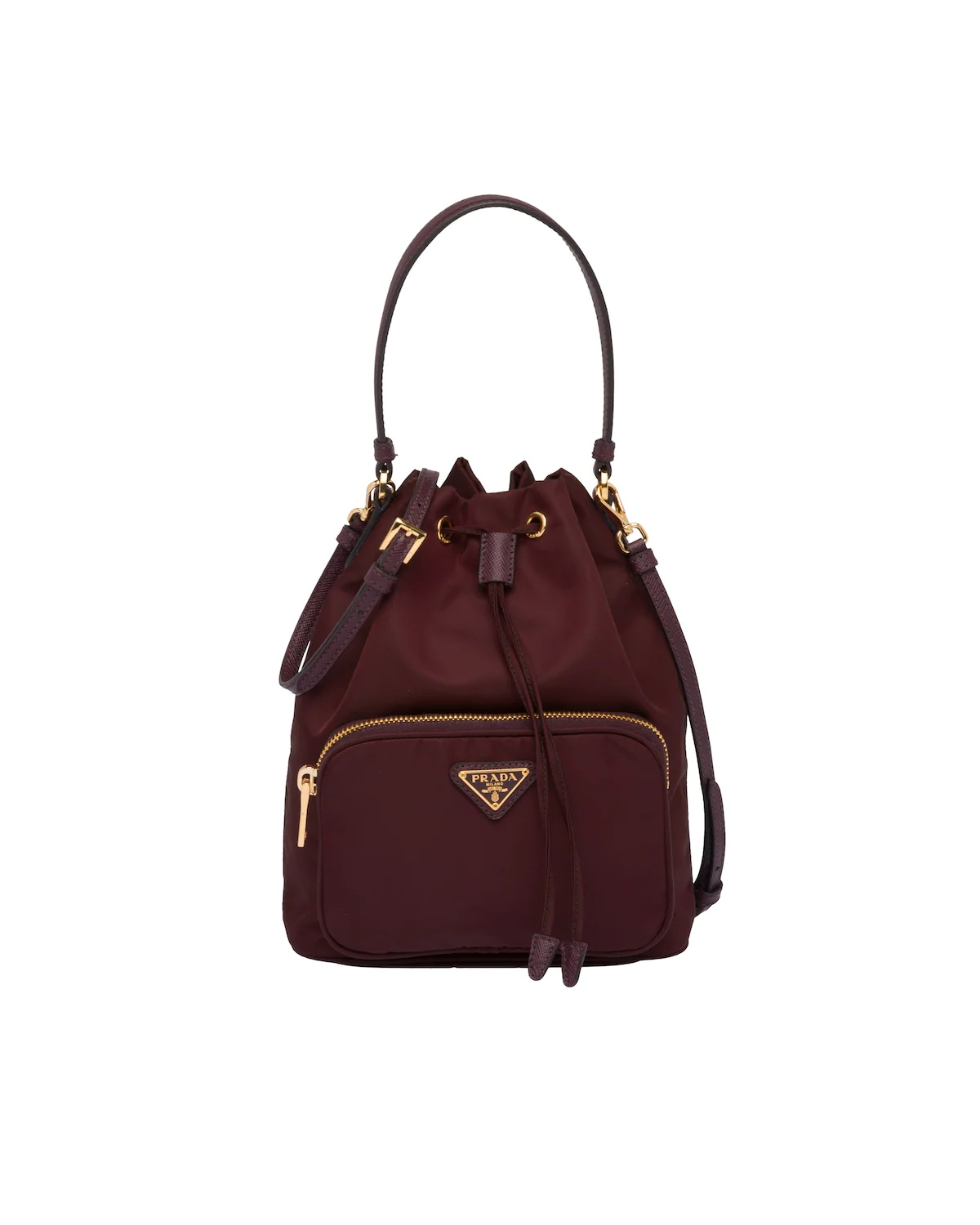 Nylon Prada Duet Bucket Shoulder Bag - 1