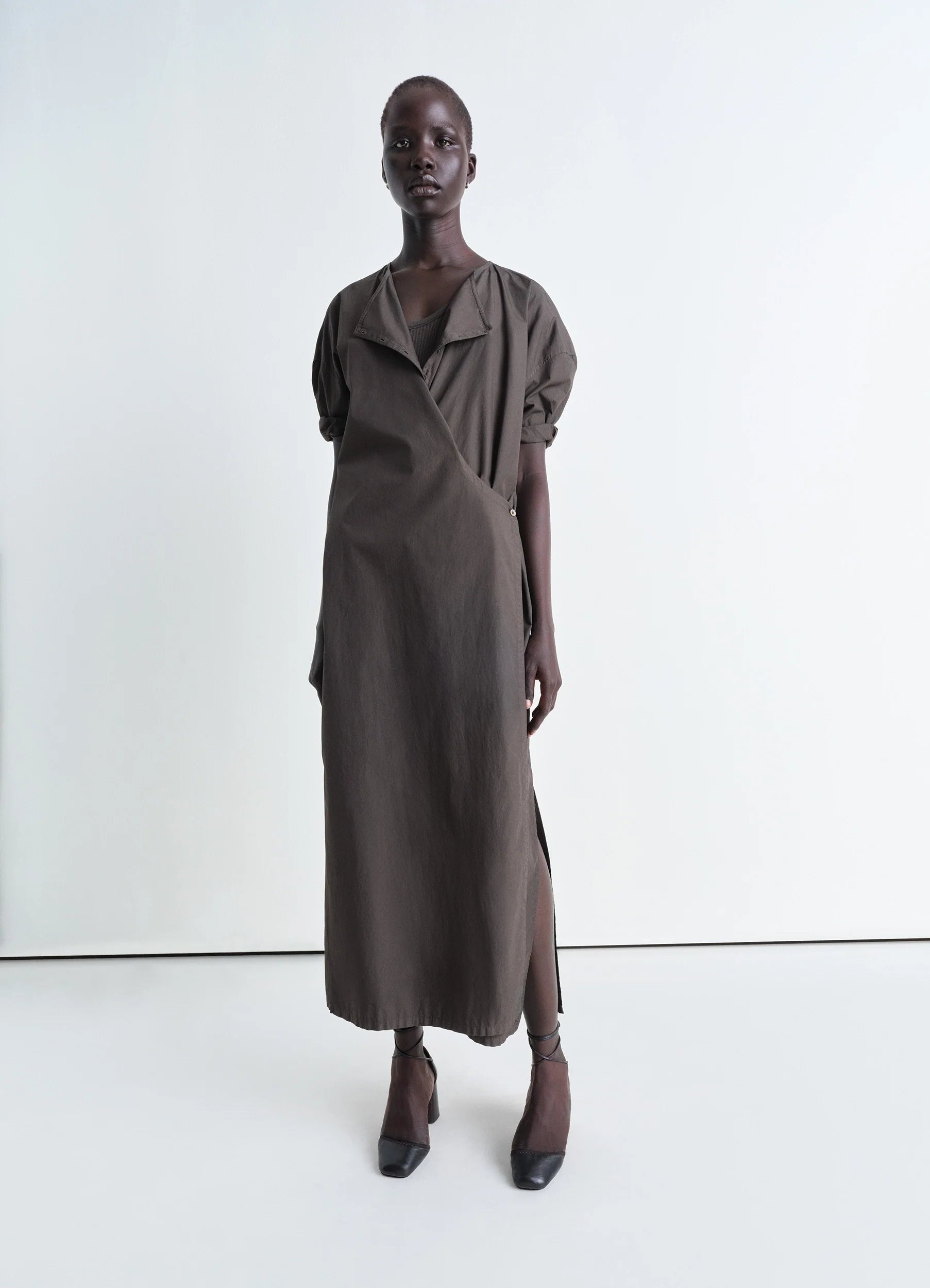 ワンピース LEMAIRE SHORT SLEEVE TWISTED DRESS Lemaire SHORT SLEEVE TWISTED DRESS | REVERSIBLE