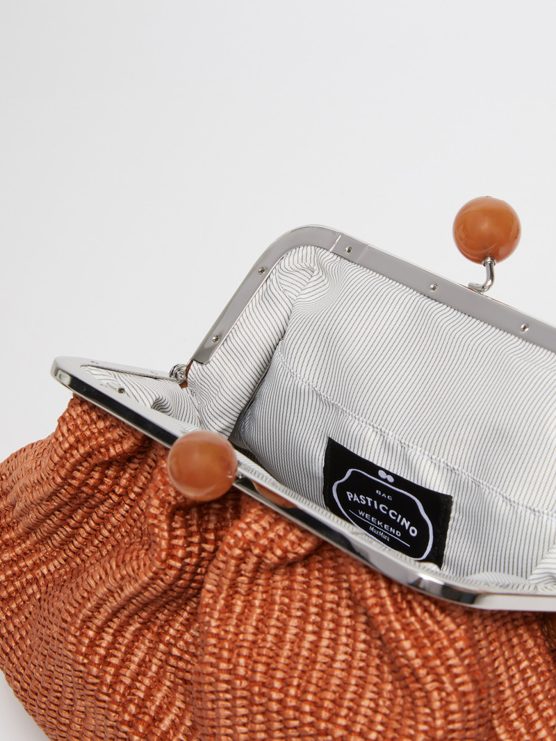 FORTUNA Medium raffia-effect Pasticcino bag 6