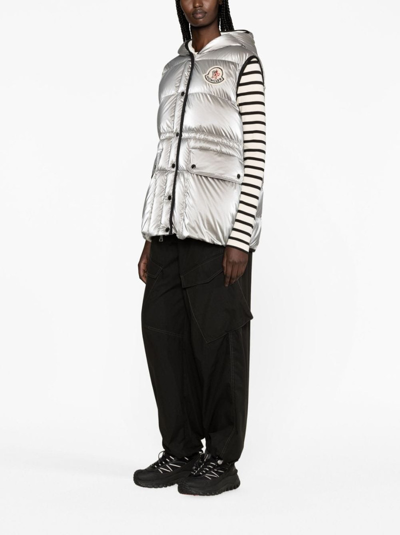 Moncler Hera hooded down gilet outlook