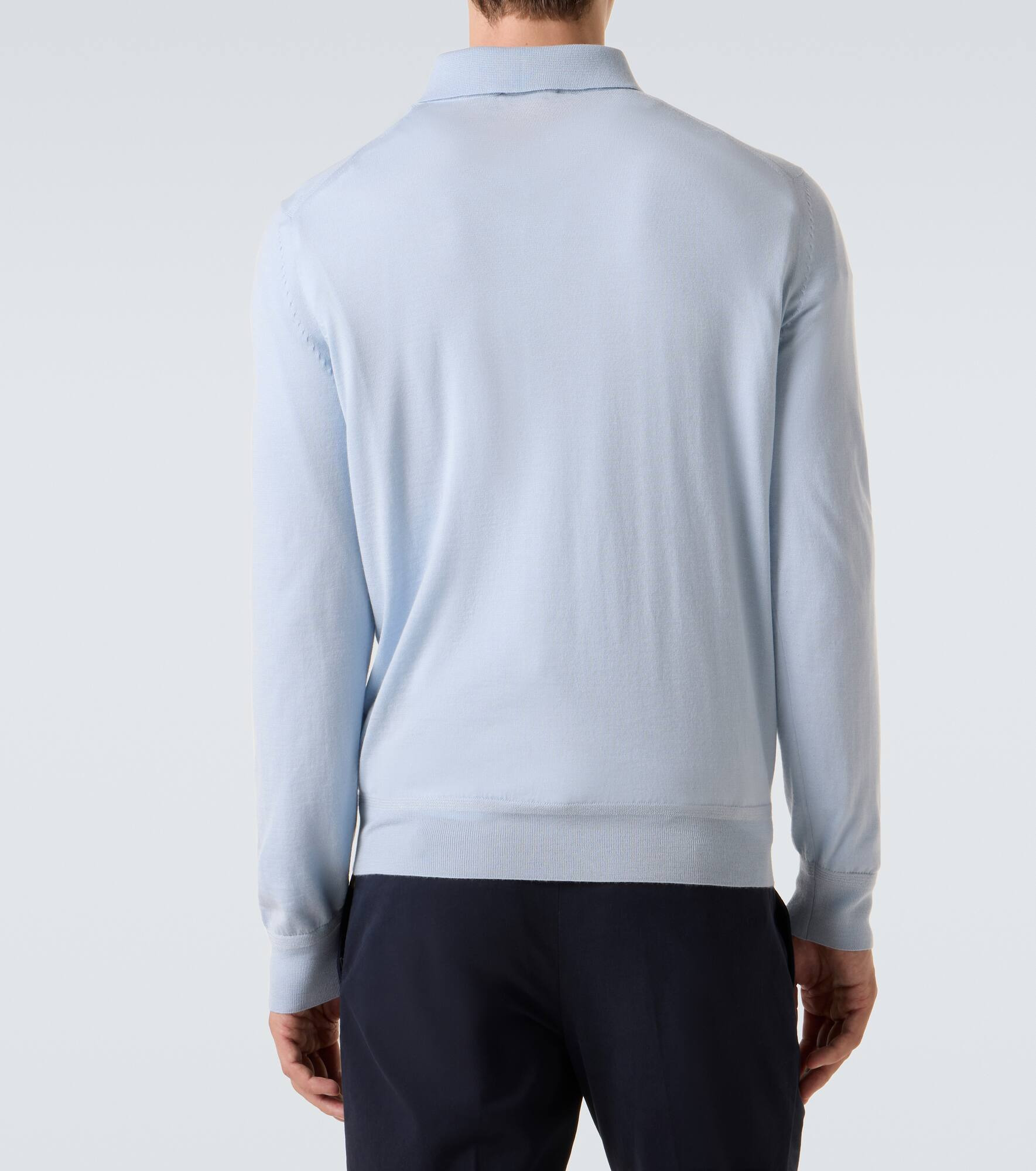 Cashmere and silk polo sweater - 4