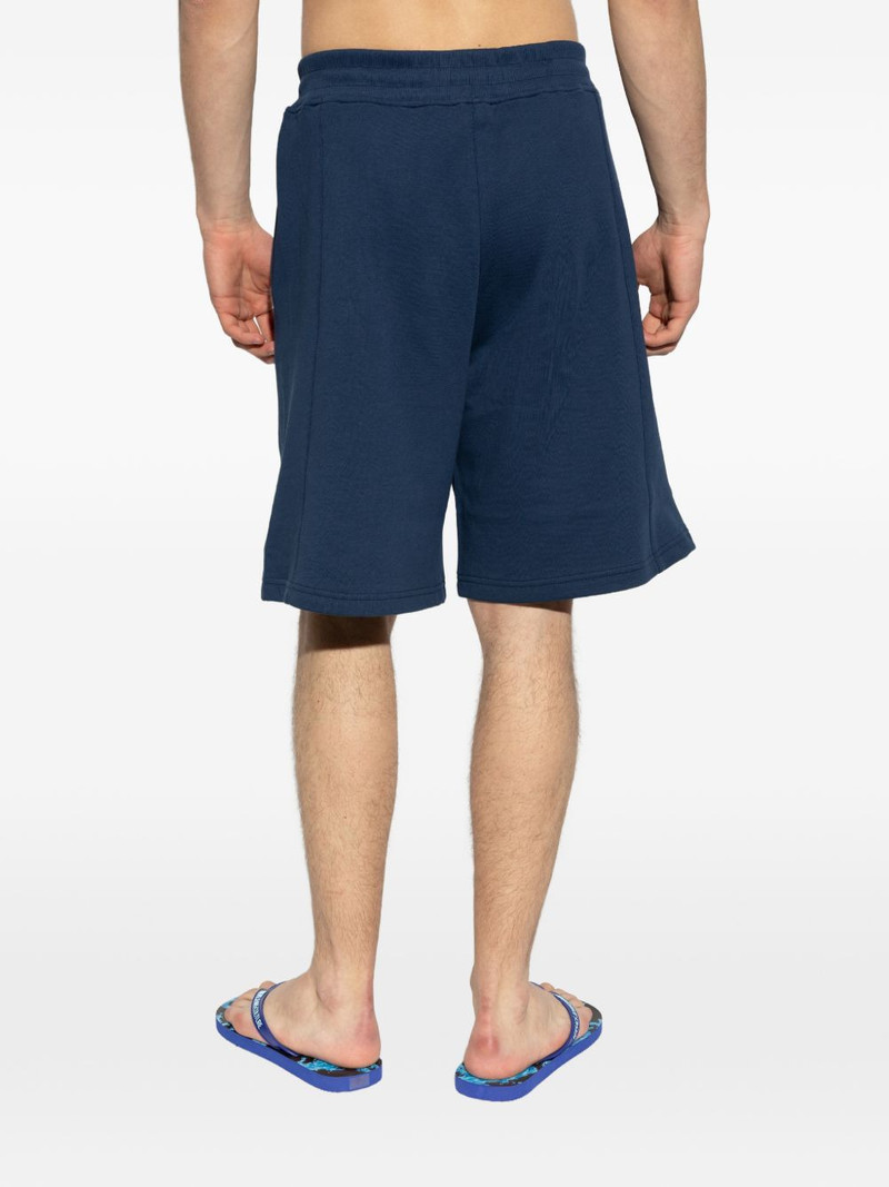 drawstring-detail logo-patch cotton shorts 4