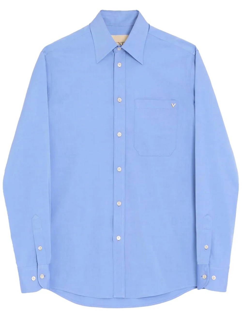 VALENTINO SHIRT IN LIGHT COTTON OXFORD WITH VGOLD - 1